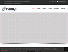 Tablet Screenshot of prodab.pl